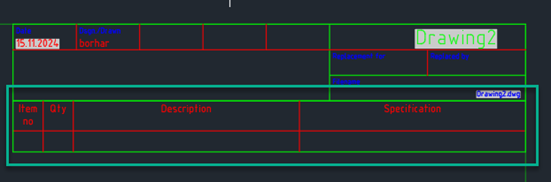 Top positioned title blocks Sovelia AutoCAD