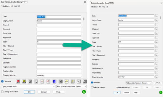 New dialog box layout in Sovelia AutoCAD