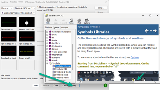 More help topics in Sovelia AutoCAD